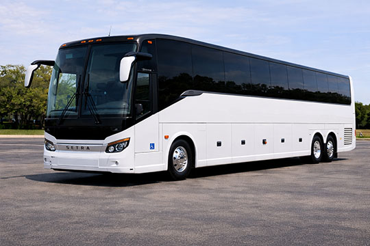 56-passenger charter bus available for charter in Marcy, NY